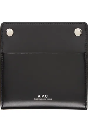 A.P.C. Porte-carte à deux volets André noir