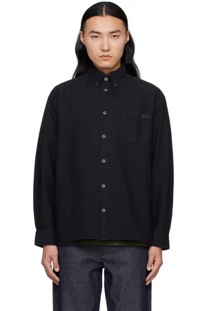 A.P.C. Chemise Mateo noire à logo