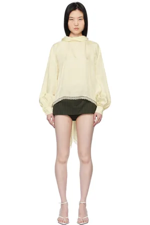 pushBUTTON Chemisier blanc cassé deux façons