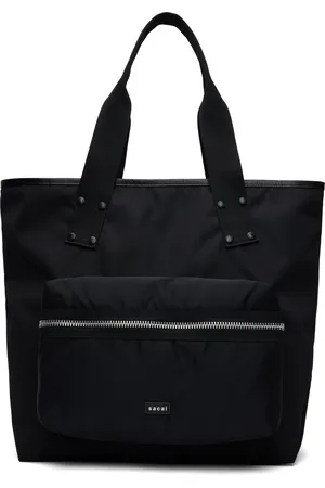 SACAI Grand cabas noir à poche