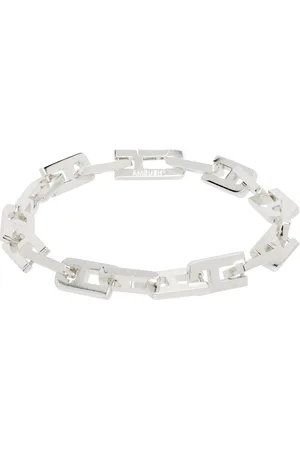 AMBUSH Bracelet-chainette argenté à maillons en forme de A