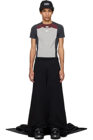 Vetements Pantalon de survêtement noir à traine - Runway