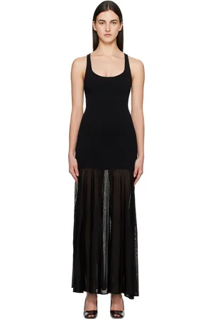 Totême Robe longue de soirée de style débardeur noire