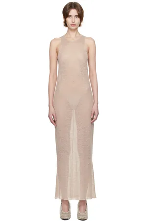 GABRIELA COLL GARMENTS Robe longue No.303 taupe