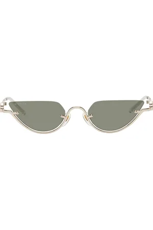 Gucci Lunettes de soleil œil-de-chat dorées