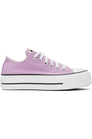 Converse Baskets basses Chuck Taylor All Star mauves à plateforme