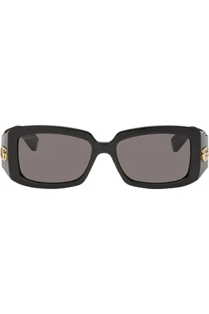 Gucci Lunettes de soleil rectangulaires noires