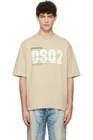 Dsquared2 T-shirt décontracté beige à logo