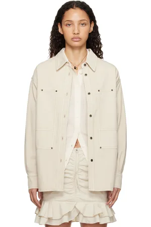 Isabel Marant Blouson Okely beige en denim