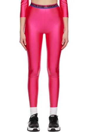 VERSACE Legging lustré rose