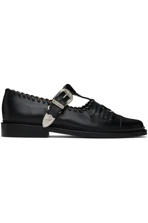 TOGA VIRILIS Flâneurs noirs en cuir
