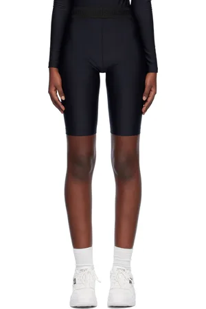VERSACE Short noir à logos gothiques