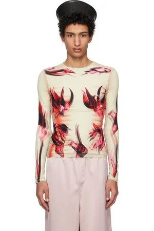 Jean Paul Gaultier T-shirt multicolore à motifs Body Morphing et fleuri