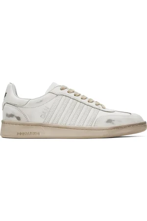 Dsquared2 Baskets Boxer blanc cassé à effet taché