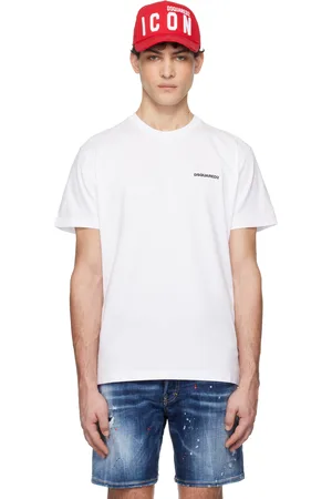 Dsquared2 T-shirt blanc à image Ceresio Map