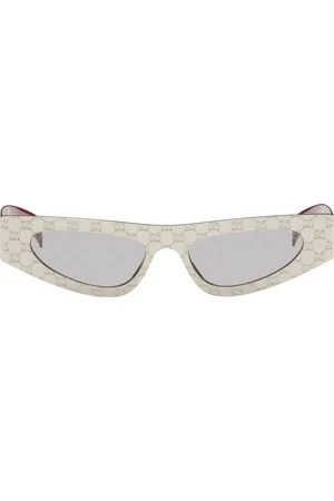 Gucci Lunettes de soleil œil-de-chat argentées