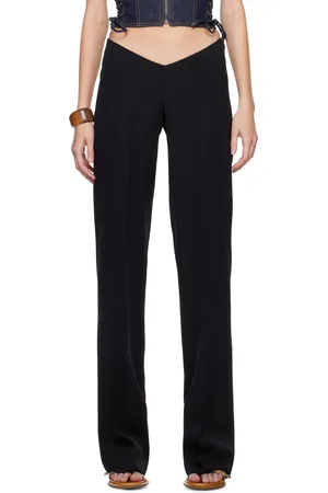 Dsquared2 Pantalon façon tailleur noir à taille basse