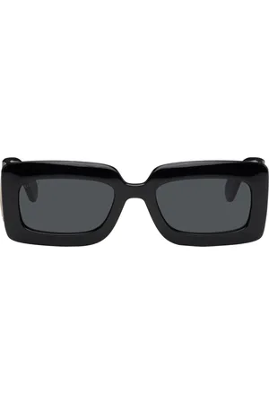 Gucci Lunettes de soleil épaisses rectangulaires Injection noires