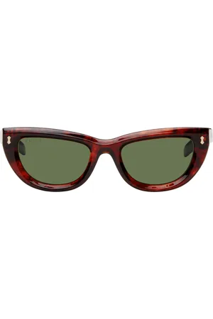 Gucci Lunettes de soleil œil-de-chat écailles de tortue