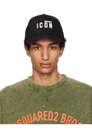 Dsquared2 Casquette de baseball noire à broderie
