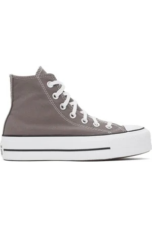 Converse Baskets montantes Chuck Taylor All Star taupe à plateforme