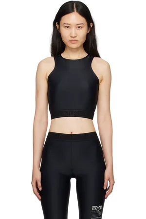 VERSACE Débardeur écourté noir