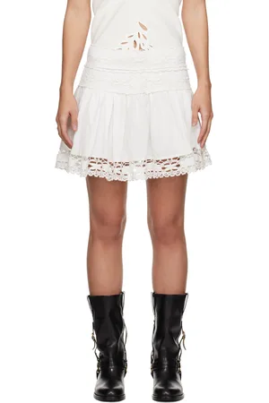 Isabel Marant Minijupe Violana blanche