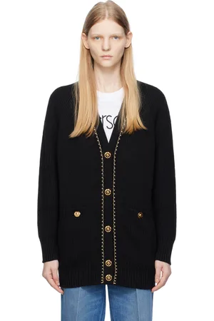 VERSACE Cardigan long noir