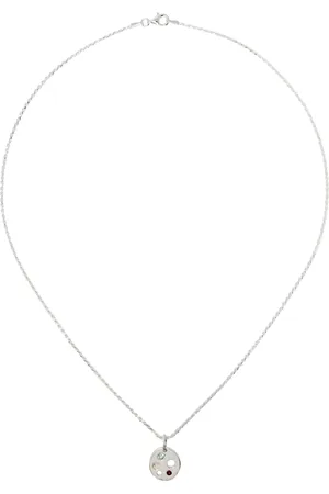 Bleue Burnham Collier Kimchi argenté à pendentif