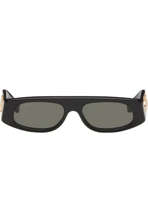 Gucci Lunettes de soleil rectangulaires noires
