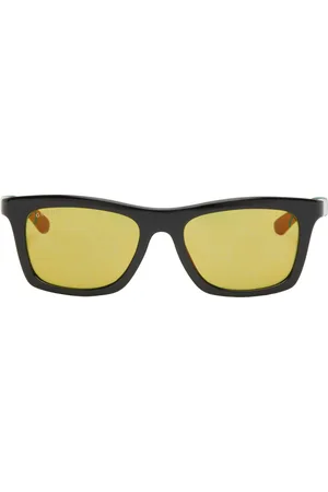 Gucci Lunettes de soleil carrées noir et vert