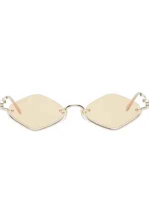Gucci Lunettes de soleil géométriques dorées