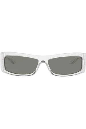 Gucci Lunettes de soleil rectangulaires transparentes
