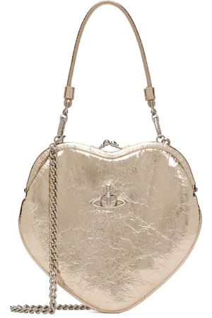 Vivienne Westwood Sac en forme de cœur Belle doré à monture de bourse