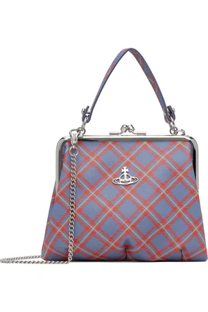 Vivienne Westwood Sac Granny bleu et orange à monture de bourse