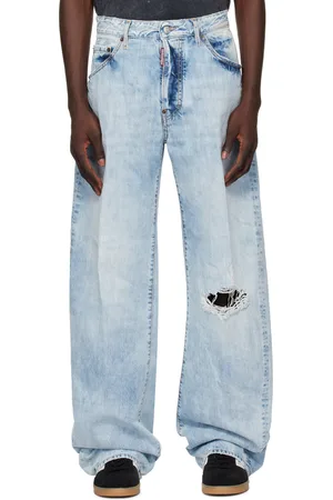 Dsquared2 Jean bleu à effet usé