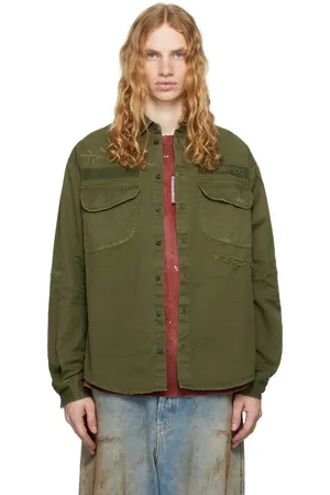 Dsquared2 Chemise de garde-parc verte