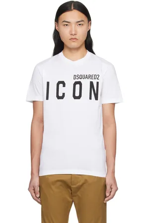 Dsquared2 T-shirt blanc à logo Icon