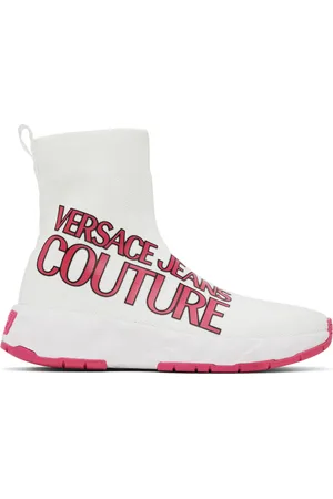 VERSACE Baskets Atom blanches