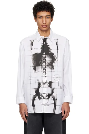 Jean Paul Gaultier Chemise blanche à image