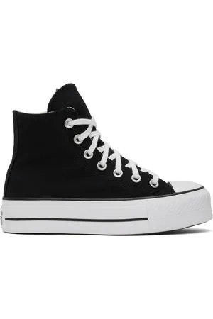 Converse Baskets montantes Chuck Taylor All Star noires en canevas à plateforme