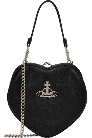 Vivienne Westwood Sac en forme de cœur Belle noir à monture de bourse