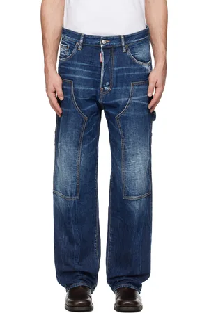 Dsquared2 Jean menuisier décontracté Dark Semplice bleu