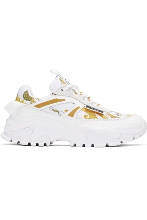VERSACE Baskets de randonnée basses blanches