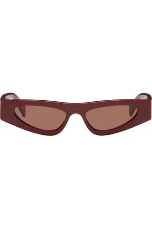 Gucci Lunettes de soleil œil-de-chat bourgogne