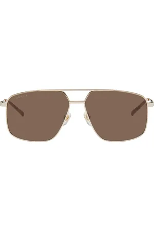 Gucci Lunettes de soleil aviateur dorées