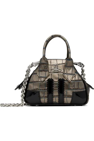 Vivienne Westwood Mini sac Yasmine noir et brun à chaine