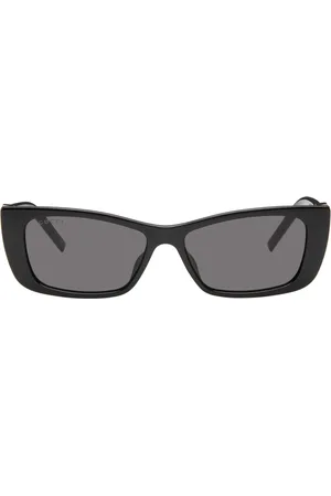 Gucci Lunettes de soleil noires à ferrures à logo G String