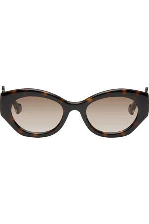 Gucci Lunettes de soleil géométriques brunes