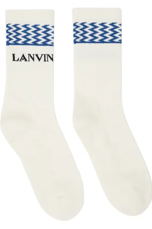Lanvin Chaussettes blanc cassé à motif Curb